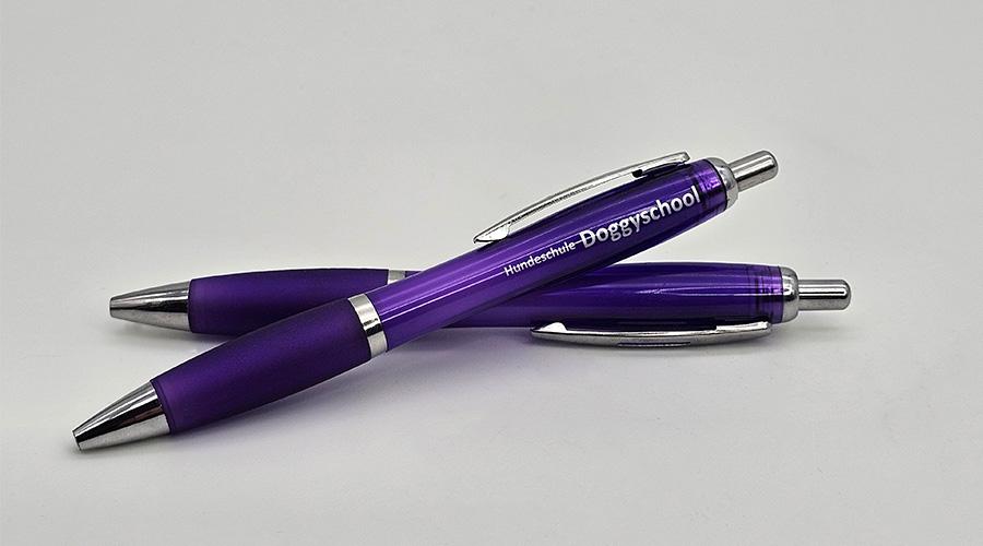Kugelschreiber für Hundeschulen mit Silber Druck