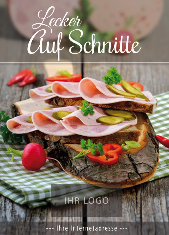 Werbeplakat: Wurstaufschnitt & Scheibenwurst